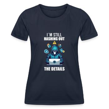 Ethical Hacking Analyst Ethical Cyber Security - Women's Functional T-Shirt - navy - Front - AI Model Female 172 light (172cm)