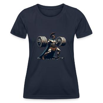 Julius Cäsar Römische Geschichte Römisches Reich - Frauen Funktions-T-Shirt - Navy - Vorne - AI Model Female 172 light (172cm)