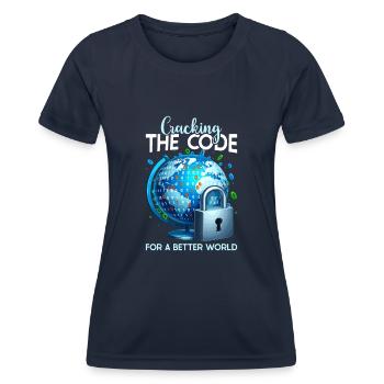 Ethical Hacking Analyst Ethical Cyber Security - Women's Functional T-Shirt - navy - Front - AI Model Female 172 light (172cm)