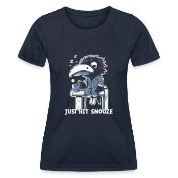 Edgar Allan Poe Fan, littérature classique, - T-shirt sport Femme - bleu marine - Devant - AI Model Female 172 light (172cm)