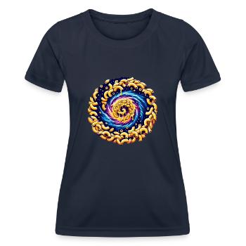 Zone extraterrestre extraterrestre 51 Ufo Space Geek - T-shirt sport Femme - bleu marine - Devant - AI Model Female 172 light (172cm)