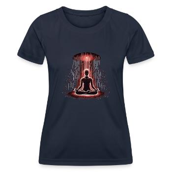 Thérapie par la lumière rouge Thérapie au laser de bas niveau pour - T-shirt sport Femme - bleu marine - Devant - AI Model Female 172 light (172cm)