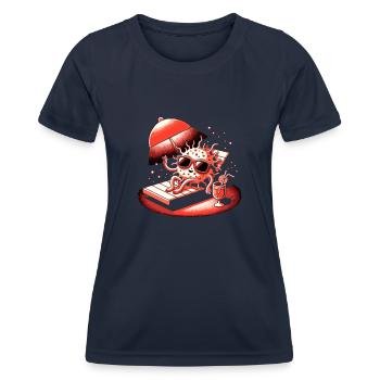 Thérapie par la lumière rouge Thérapie au laser de faible intensité pour le - T-shirt sport Femme - bleu marine - Devant - AI Model Female 172 light (172cm)