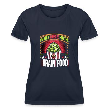 Horrorfilm-fan Zombie-horror Klassischer - Frauen Funktions-T-Shirt - Navy - Vorne - AI Model Female 172 light (172cm)