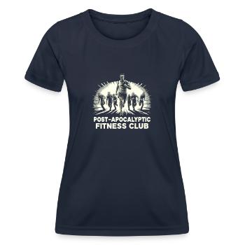 Horrorfilm-fan Zombie-horror Klassischer - Frauen Funktions-T-Shirt - Navy - Vorne - AI Model Female 172 light (172cm)