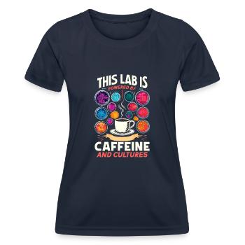 Microbiologist Microbiology Lab Staph Biology - Frauen Funktions-T-Shirt - Navy - Vorne - AI Model Female 172 light (172cm)