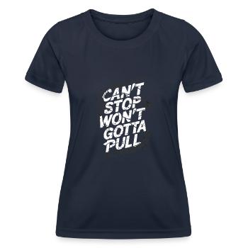 Tractor Pulling Tractor Pulling Tractor Power Farm - Women's Functional T-Shirt - navy - Front - AI Model Female 172 light (172cm)