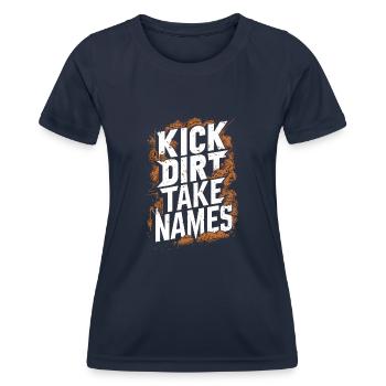 Tractor Pulling Tractor Pulling Tractor Power Farm - Women's Functional T-Shirt - navy - Front - AI Model Female 172 light (172cm)