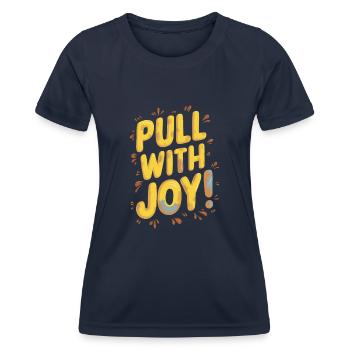 Tractor Pulling Tractor Pulling Tractor Power Farm - Women's Functional T-Shirt - navy - Front - AI Model Female 172 light (172cm)