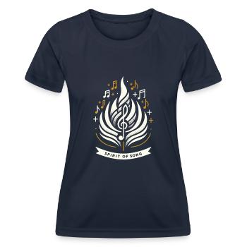 Musique chorale Chant religieux Musique confessionnelle - T-shirt sport Femme - bleu marine - Devant - AI Model Female 172 light (172cm)