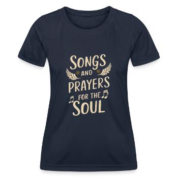 Musique chorale Chant religieux Musique confessionnelle - T-shirt sport Femme - bleu marine - Devant - AI Model Female 172 light (172cm)