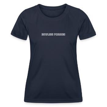Bowling - Bowling Passion - Frauen Funktions-T-Shirt - Navy - Vorne - AI Model Female 172 light (172cm)