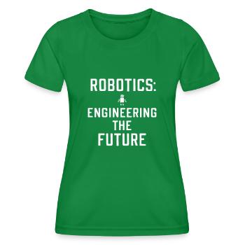 Faszinierende Welt Der Robotik Und Künstlichen - Frauen Funktions-T-Shirt - Kelly Green - Vorne - AI Model Female 172 dark (172cm)