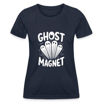 Appât fantôme Halloween Parapsychologie Paranormal - T-shirt sport Femme - bleu marine - Devant - AI Model Female 172 light (172cm)