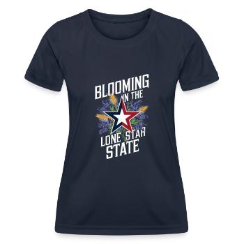 Texas Wildflowers Season Fields Flowers Texas - Women's Functional T-Shirt - navy - Front - AI Model Female 172 light (172cm)