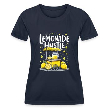 Refreshing Lemonade Vibes: Perfect for Lemonade - Women's Functional T-Shirt - navy - Front - AI Model Female 172 light (172cm)