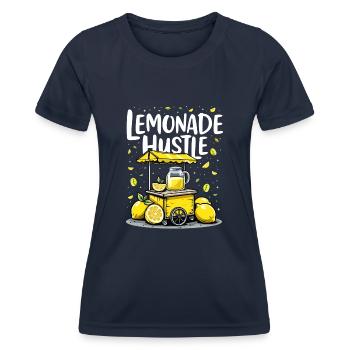 Refreshing Lemonade Vibes: Perfect for Lemonade - Women's Functional T-Shirt - navy - Front - AI Model Female 172 light (172cm)
