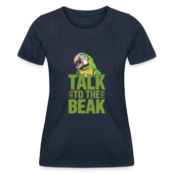 Papageienbesitzer Papageienleben Und Exotischer - Frauen Funktions-T-Shirt - Navy - Vorne - AI Model Female 172 light (172cm)