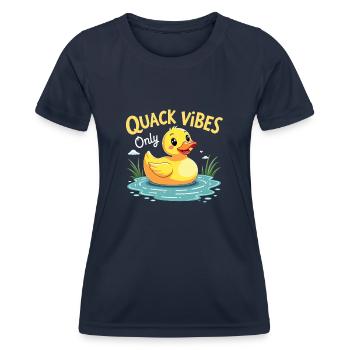 Nutztier-enten-enthusiasten Hinterhof-enten - Frauen Funktions-T-Shirt - Navy - Vorne - AI Model Female 172 light (172cm)