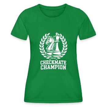 Échecs Tacticiens Stratégie Maîtres Tactique - T-shirt sport Femme - vert - Devant - AI Model Female 172 dark (172cm)