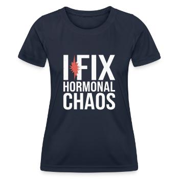 Science médicale pour l’endocrinologie - T-shirt sport Femme - bleu marine - Devant - AI Model Female 172 light (172cm)