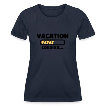 Vacances - T-shirt sport Femme - bleu marine - Devant - AI Model Female 172 light (172cm)