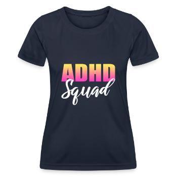 Neurodiversität Psychischer Gesundheitsberater - Frauen Funktions-T-Shirt - Navy - Vorne - AI Model Female 172 light (172cm)