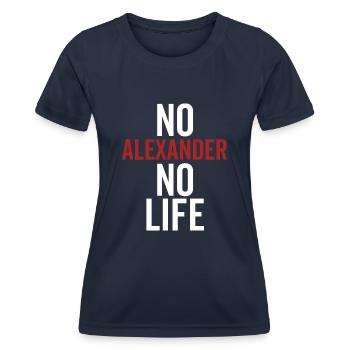 Kein Alexander Kein Leben - Frauen Funktions-T-Shirt - Navy - Vorne - AI Model Female 172 light (172cm)