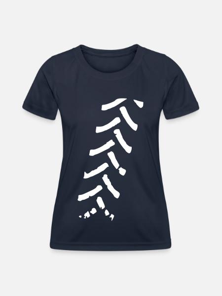 Trecker Spur - Frauen Funktions-T-Shirt - Navy