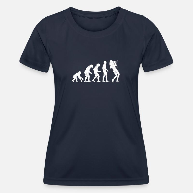 EVOLUTION SINGER! - Women's Functional T-Shirt - navy