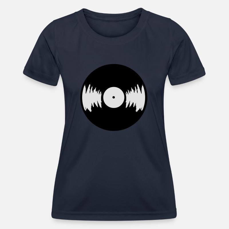LP Vinyl - Women's Functional T-Shirt - navy