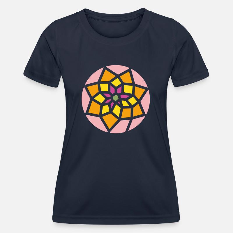 mandala - Women's Functional T-Shirt - navy