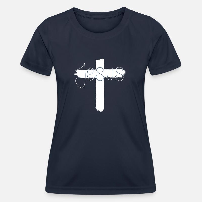 Jesus - Women's Functional T-Shirt - navy