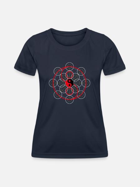 Illustration for spirituality - Women's Functional T-Shirt - navy