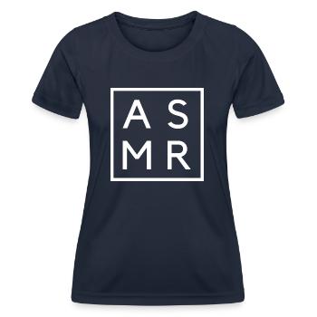 ASMR - Women's Functional T-Shirt - navy - Front - AI Model Female 172 light (172cm)