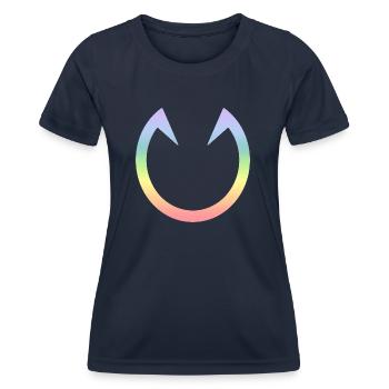 Cheval - T-shirt sport Femme - bleu marine - Devant - AI Model Female 172 light (172cm)