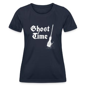 Ghost - Frauen Funktions-T-Shirt - Navy - Vorne - AI Model Female 172 light (172cm)
