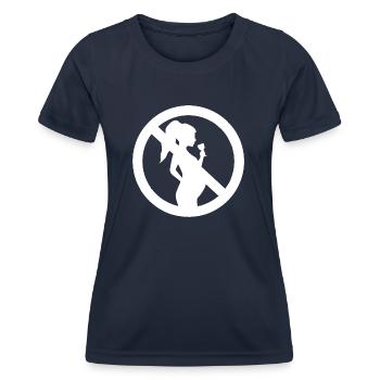 Bier Wein Whiskey Schnaps Alkohol - Frauen Funktions-T-Shirt - Navy - Vorne - AI Model Female 172 light (172cm)