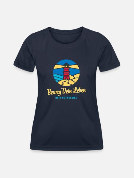Beweg Dein Leben - Frauen Funktions-T-Shirt - Navy