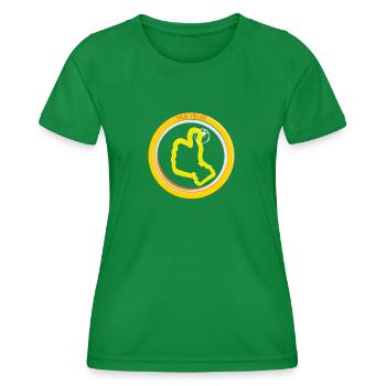 DA BIST DU JA - Frauen Funktions-T-Shirt - Kelly Green - Vorne - AI Model Female 172 dark (172cm)