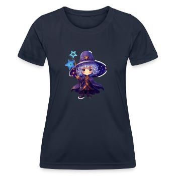Magic Guardian of the Stars - Frauen Funktions-T-Shirt - Navy - Vorne - AI Model Female 172 light (172cm)