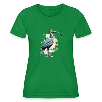Gib der heilige Ibis - Frauen Funktions-T-Shirt - Kelly Green - Vorne - AI Model Female 172 dark (172cm)