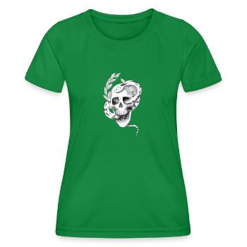 Crâne de serpent - T-shirt sport Femme - vert - Devant - AI Model Female 172 dark (172cm)