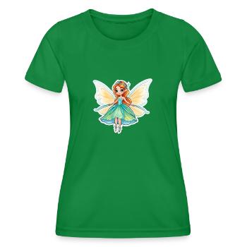 Fairy Fantasy Illustration - Women's Functional T-Shirt - kelly green - Front - AI Model Female 172 dark (172cm)