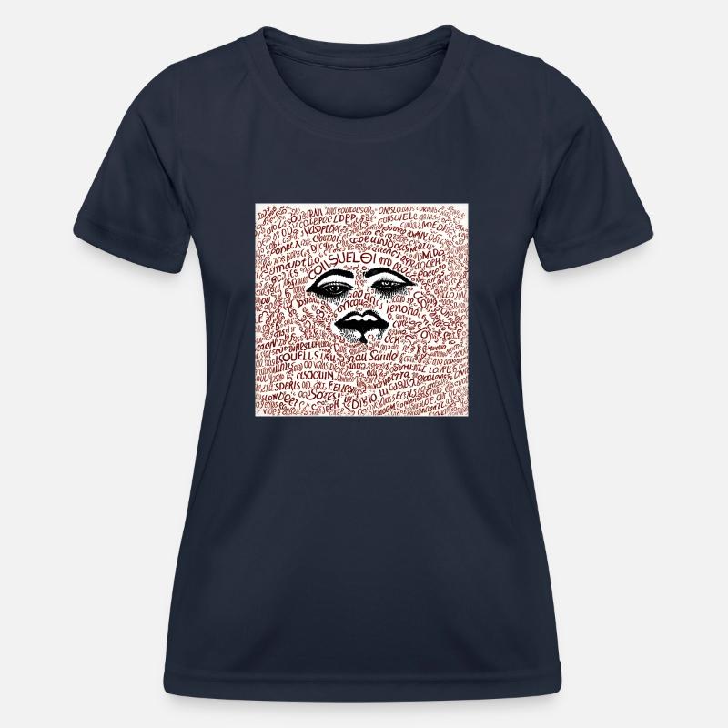 Random Words - Women's Functional T-Shirt - navy