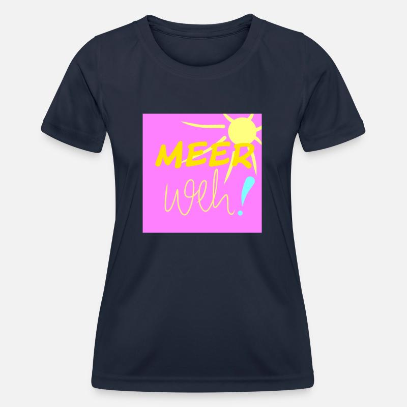 Seasickness - Women's Functional T-Shirt - navy