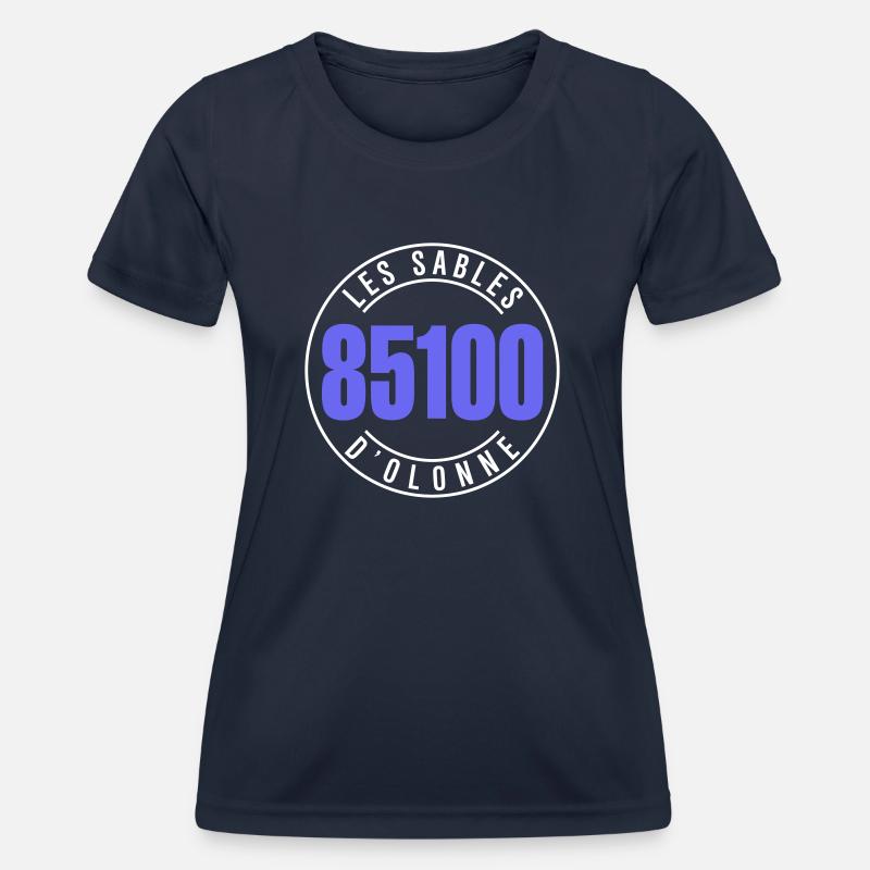 Les Sables d'Olonne 85100 - Women's Functional T-Shirt - navy