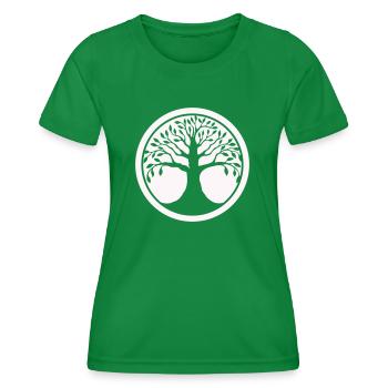 Arbre de vie - T-shirt sport Femme - vert - Devant - AI Model Female 172 dark (172cm)