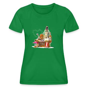 Kiosque Ruhrpott - T-shirt sport Femme - vert - Devant - AI Model Female 172 dark (172cm)