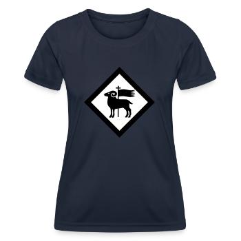 Gotland - Frauen Funktions-T-Shirt - Navy - Vorne - AI Model Female 172 light (172cm)